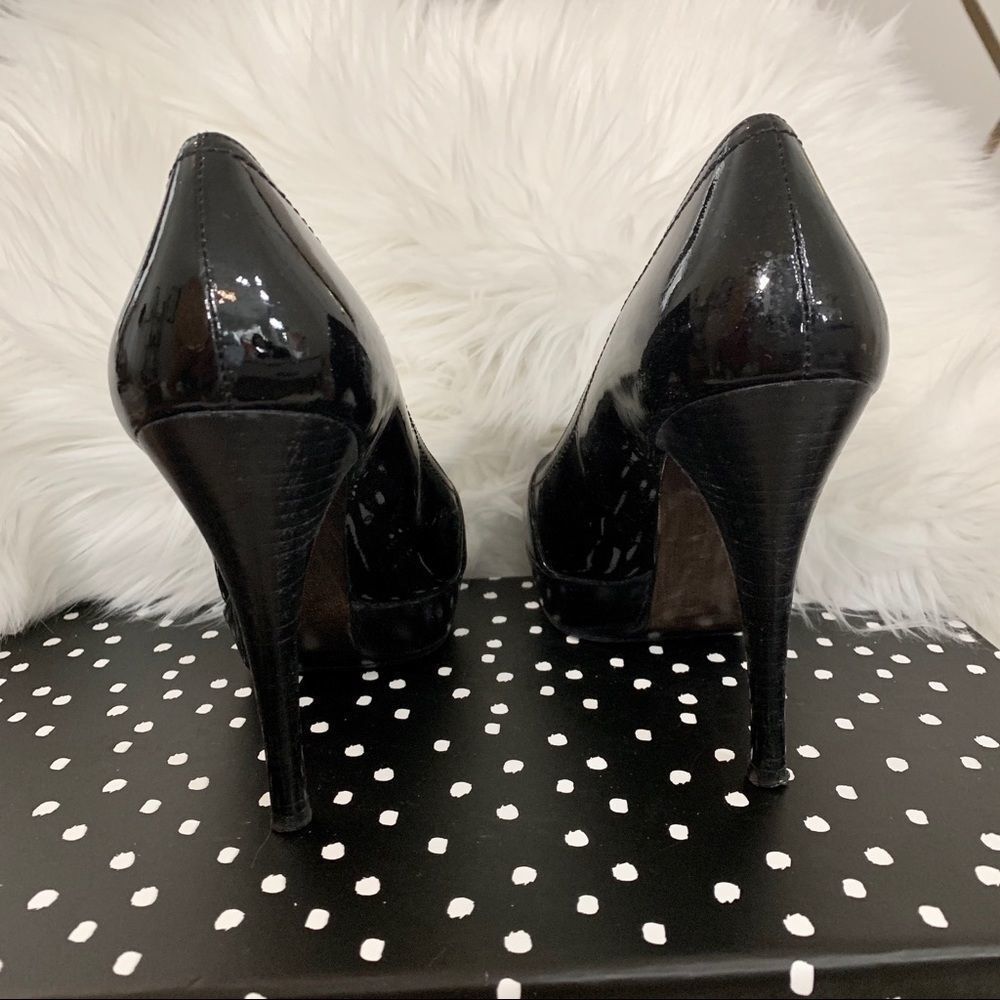 Stuart Weizman Platform Patent Leather Pumps 9.5 - image 3